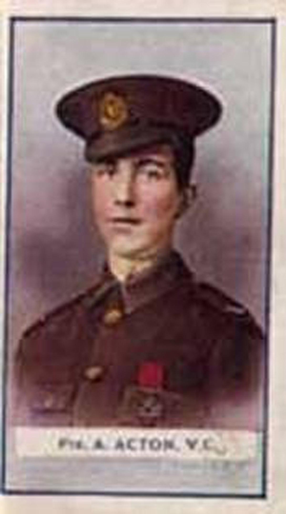 Victoria Cross winner Abraham Acton, of Whitehaven, who served with the Border Regiment