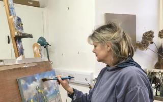 ARTIST: Fiona Clucas painting (file photo)
