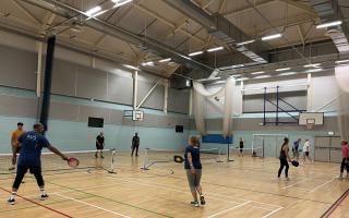 The Ulverston Pickleball group in action