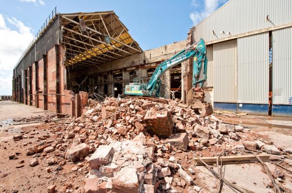 CRUNCH TIME: Demolition underway at BAE yard