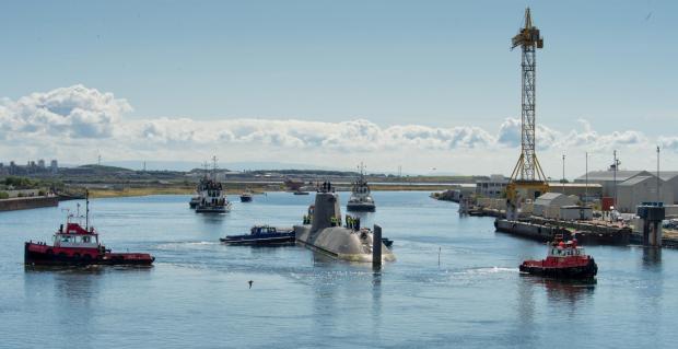 Nuclear-powered attack submarine sets sail for trials from Barrow base