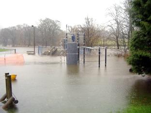 Flooding around Staveley by Alan Marsh.