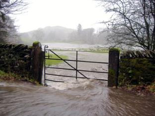 Flooding around Staveley by Alan Marsh.