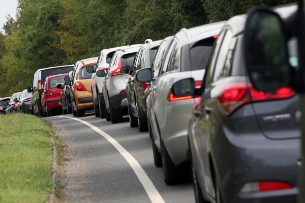 A590 Crooklands sees heavy traffic and delays