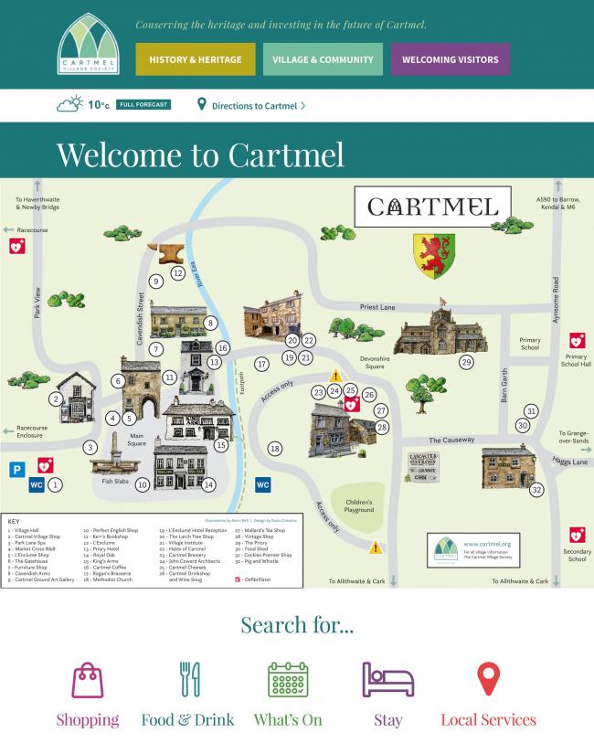 Cartmel Village Society's new website will launch next month