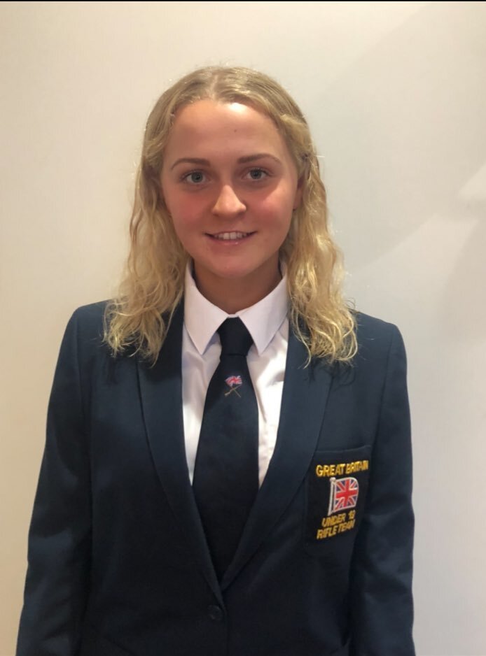 SHOOTING ACE: Daisy Armstrong, has become the first pupil to be awarded the prestigious Sedbergh School brown blazer