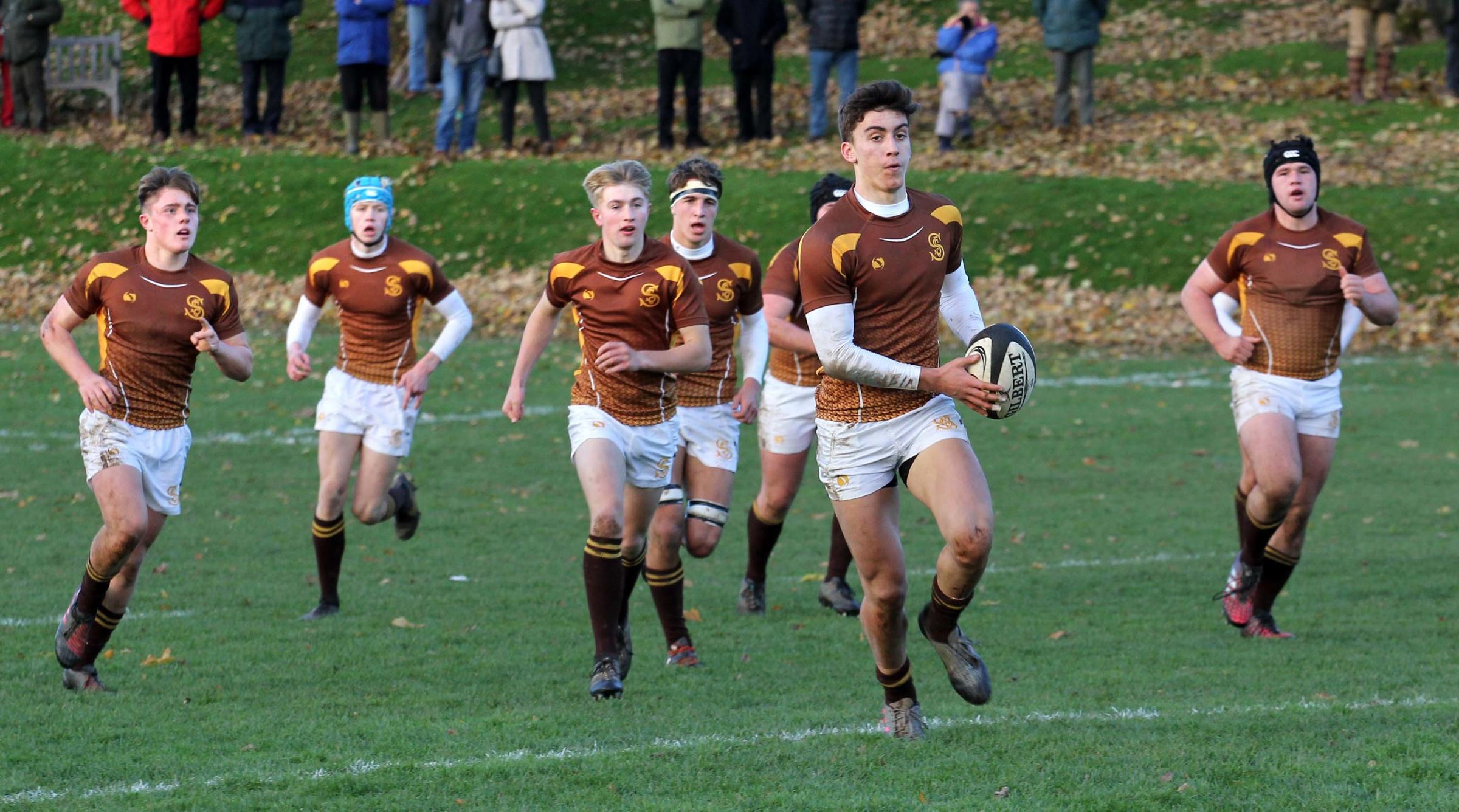 PLAY: Cameron Redpath pictured during his time at Sedbergh School Steve Cooling