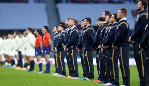 PLAY: Scotland faced off against England in a 11-6 winning effort 