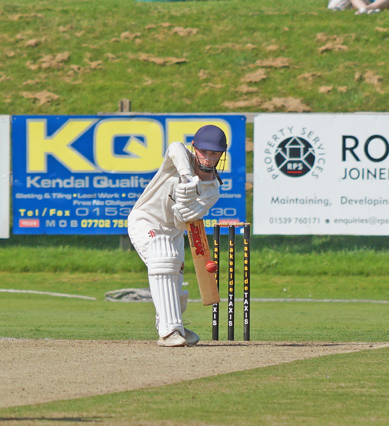 PLAYING: Netherfield Cricket players in action (Picture and article: Richard Edmondson)