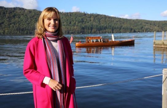 HOST: Fiona Bruce at the Windermere Jetty Museum