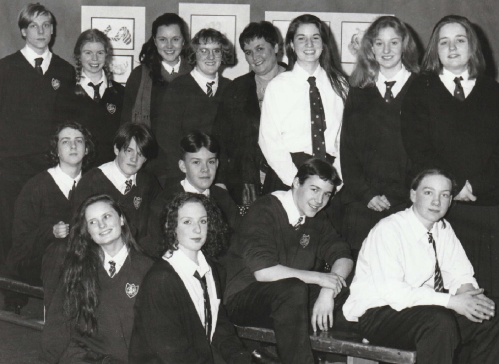 SHAKESPEARE: Pupils from Queen Elizabeth School, Kirkby Lonsdale, who were due to travel to America for a Shakespearian festival in 1994 