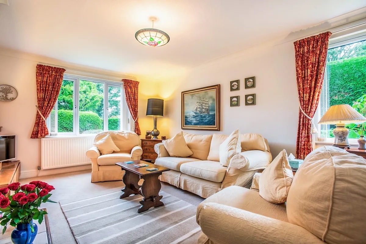 COMFY: The living room. Picture: Zoopla