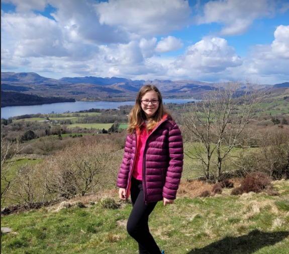 NOMINATED: Mia Cribbens, pictured on Orrest Head in Windermere on a family walk