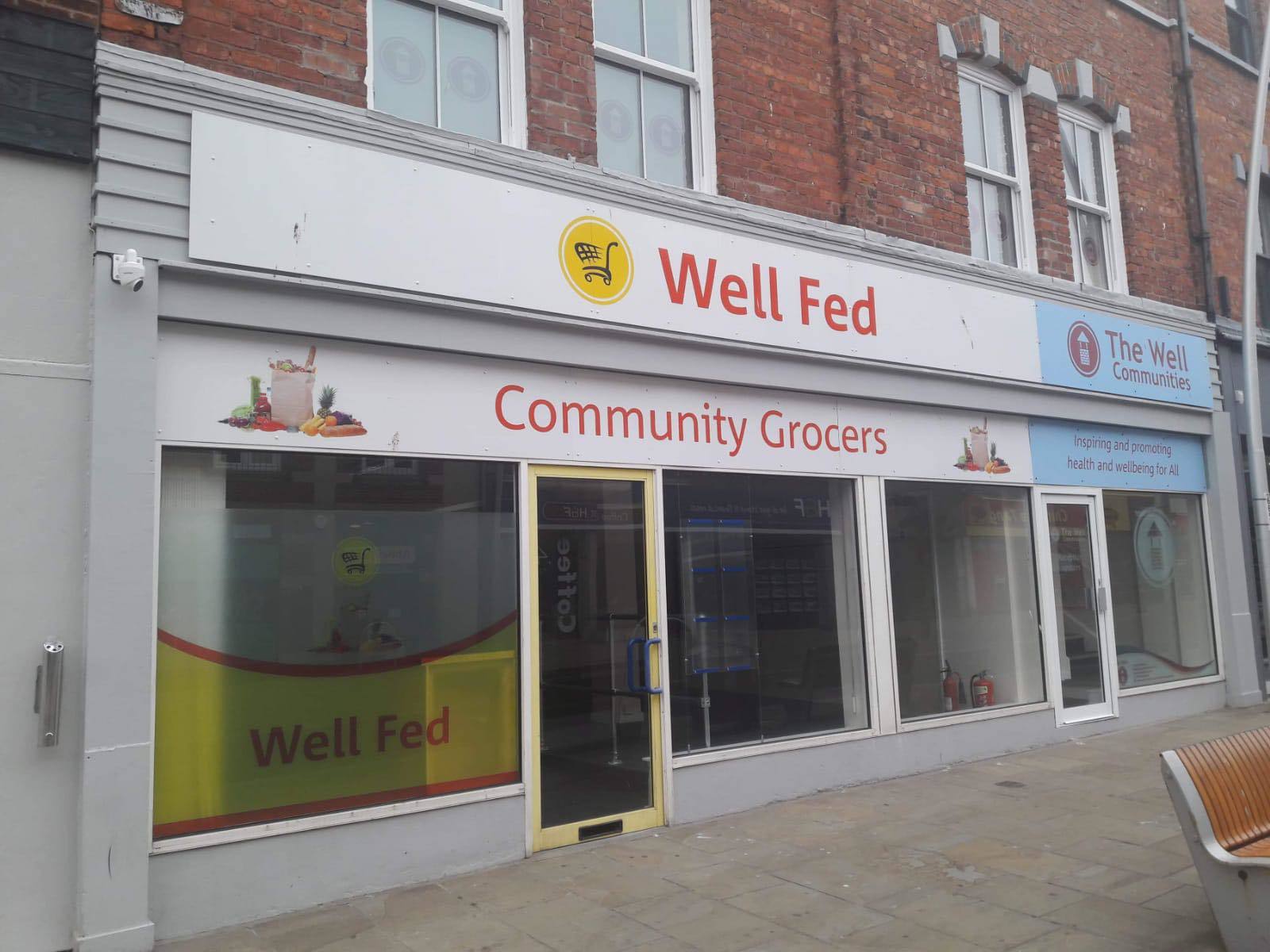 SHOP: The Well’s food hub where Lee has volunteered his time 