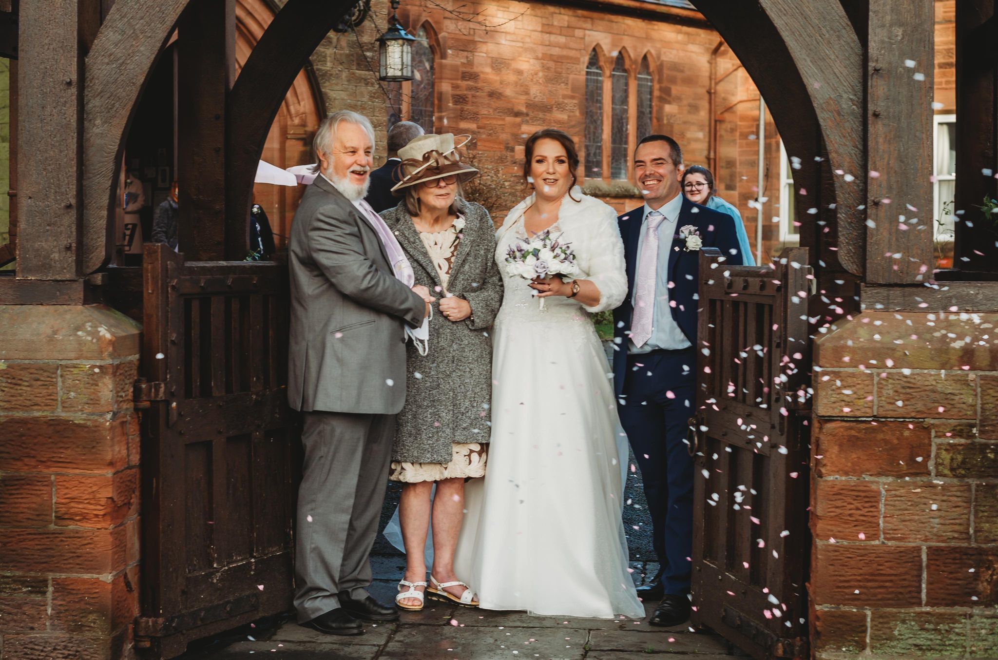 FAMILY: The couple was joined by 15 guests for their big day. Kolette Cartmel Photography