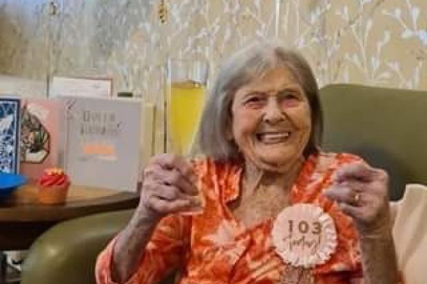 IN MEMORY: Moyra Wakefield has sadly died after celebrating her 103rd birthday last month