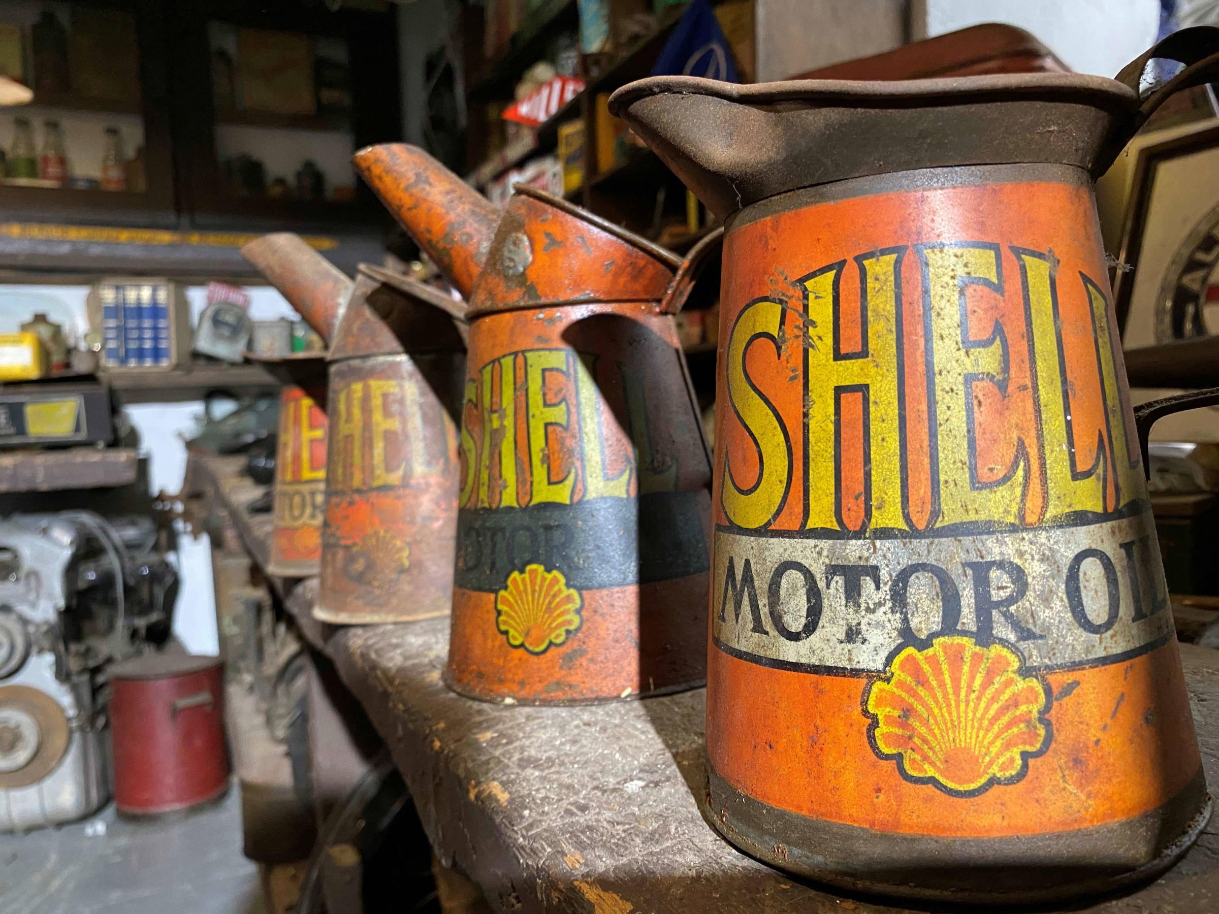 SHELL: The Shell logo nods to the origin of the company