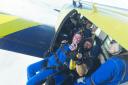 Adeline Franken, 94, on her RNLI charity skydive