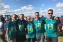 Family members raising money for the Epilepsy Society at the Great North Run 2019