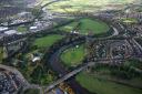 'AFFORDABLE SPACE': Bitts Park as seen from the air, in the heart of Carlisle. Picture: Air Images Ltd Air Views of Carlisle. Aerial photo of River Eden, Eden Bridges, Bitts Park, Carlisle Castle, Willowholme, Stanwix, Rickerby Park, Cavendish