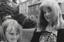 FETE FUN: Kirkbie Kendal School pupil Emma Fielden, 15, was in charge of the bran tub at the school association’s summer fete in 1991 and is pictured with nine-year-old Danielle Longden