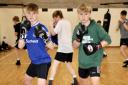BOXERS: (l-r) Jake Green and Eddie Kaye will be competing in Sweden (Brian Ferrington)