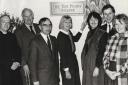 SCHOOL: Pictured in 1985 at the opening of a new lecture theatre at Casterton School in memory of former headmaster Tom Penny are Dorothy Penny, watched by (from left): the Rev Andrew Folks, who dedicated the theatre; Spencer Crookenden, chair of the