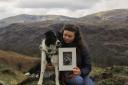 PRINT: Gina Tawn with her print for Coniston Mountain Rescue Team