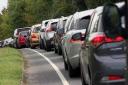 A590 Crooklands congestion and heavy traffic is building