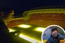 Kendal YouTuber Kain Hogg climbs onto the roof of Liverpool FC Stadium