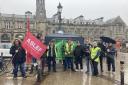 ASLEF members on strike in Carlisle last year