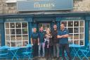 Team at Elodie's: Millie, Dave, Helen and Elodie, Adrian and Darren.