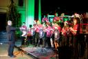 The clarinet choir playing at the previous Christmas Festival