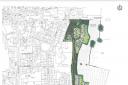 Site plan for homes off Beetham Road in Milnthorpe.