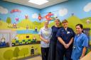 One of the murals at Westmorland General Hospital