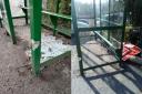 Before and after - the Goodly Dale bus shelter