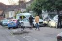 A driver crashed into parked cars in a multi-vehicle crash in Cawte Road, Southampton