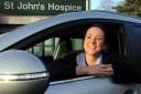 St John's Hospice with one of their KIA's donated by readers of The Westmorland Gazette a year ago. Pictured is staff nurse Natalie Duncan. (14964660)