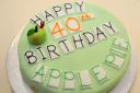 40th celebration cake at Apple Pie Bakery in Ambleside. (30189702)
