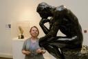 One of Rodin's best-known works The Thinker now on display at Abbott Hall Art Gallery in Kendal until October 27...20/08/2018..JON GRANGER.