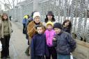 CONCERN: Pat Harrison, of Kendal, with some Ukrainian children