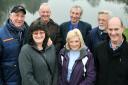 Members of The Friends of Ulverston Canal Martin Smith, Sue Smith, Roger Arnold, Alan Beach, Phyllis Smith, Bob Neave and Colin Smith