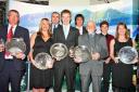 GLITTERING PRIZES: This year’s winners at the 25th anniversary Cumbria Sports Awards take a bow. Picture: Chris West.