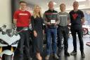 J & L Motorcycles showcasing their Ducati International Award
