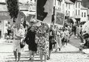Ulverston Methodists parade through the town before the start of their 250th Wesleyan anniversary in 1988