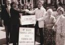 This undated photograph from our archives shows a cheque for Â£1,000 being handed over to St Mary's Hospice. From left: Dave Frith, Lord Cavendish, Joan Pollitt and Shirley Clarke