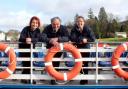 Boat masters Anca Nistor, Doug Henderson and Charlotte Thornborrow.