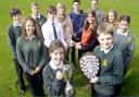 Front, Sophie Hansen and Finley Dalziel with other prizewinners