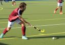 Player-coach Max Helme in action