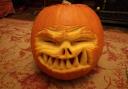 This photograph of a rather scary-looking pumpkin was taken by Tracey Evonne Wade